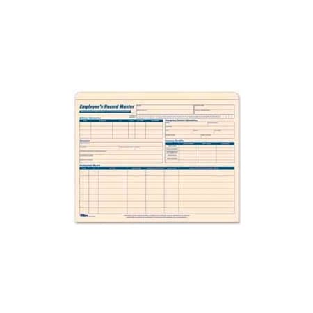 Tops® Employee Record Master File Jackets, 25-3/4 X 9-1/2, Manila, 20/Pack